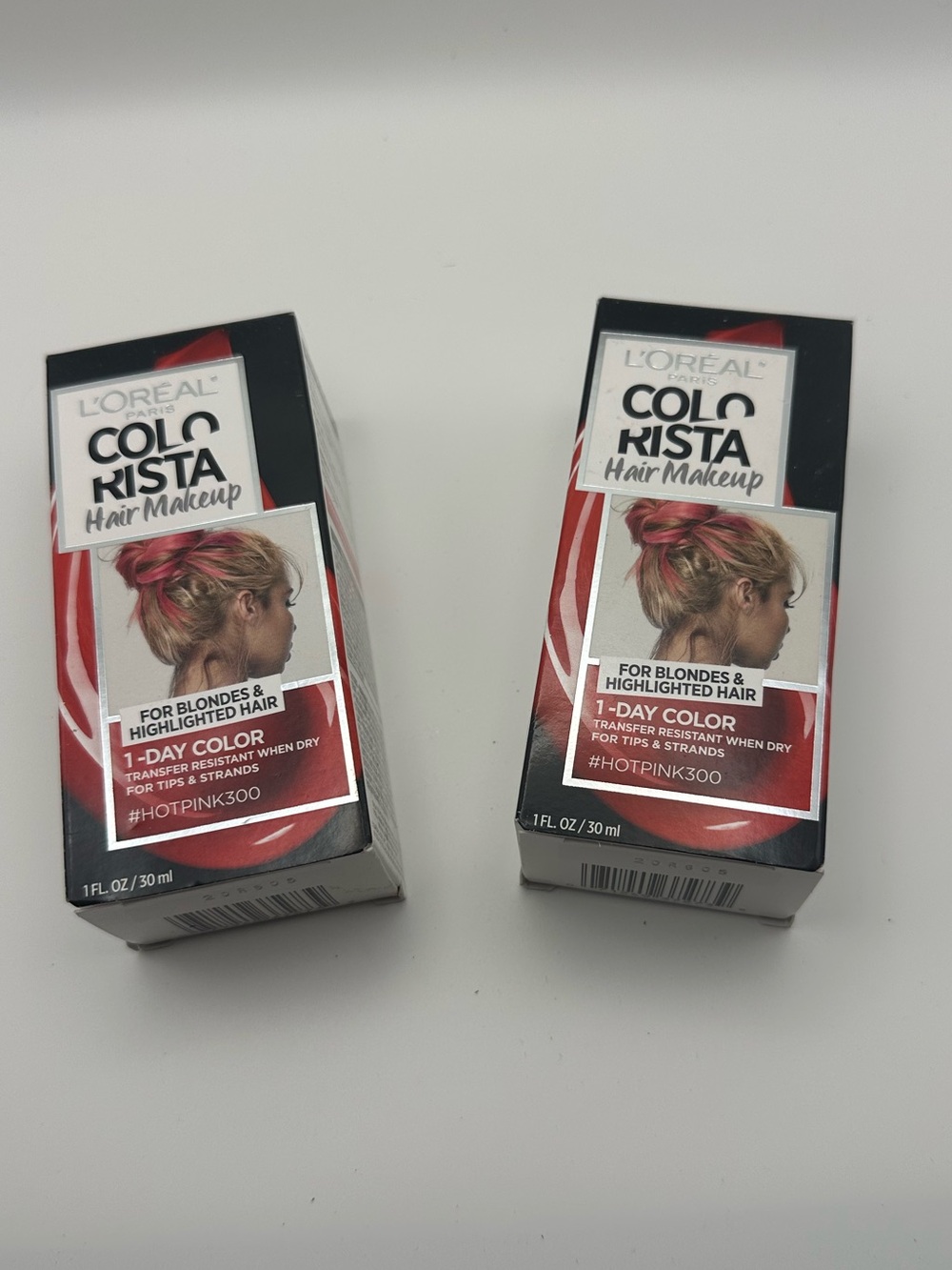 L'Oreal Colorista 1-Day Hair Makeup - Hot Pink 2 pack